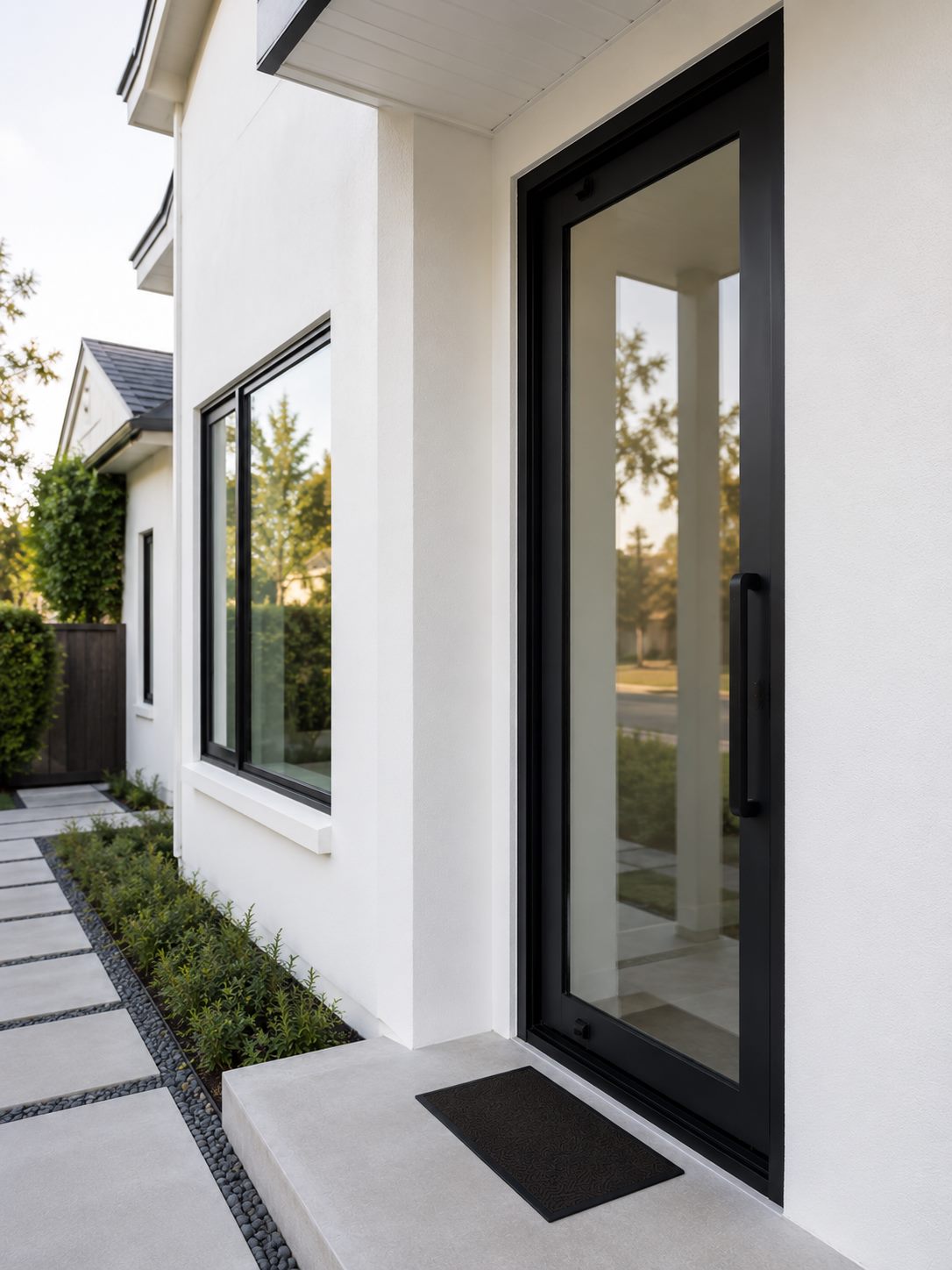 Front entry impact door