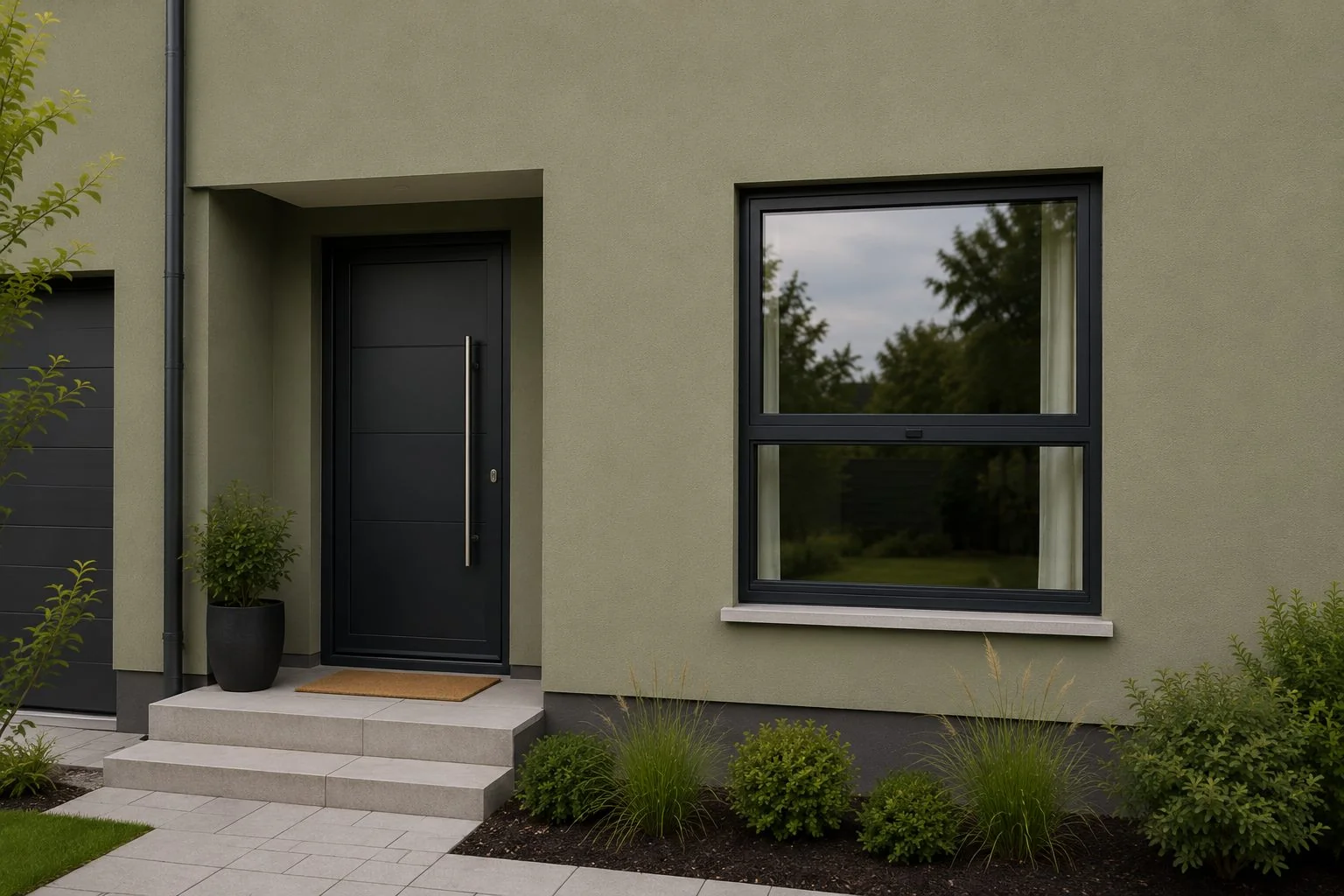 Impact single-hung window installed in Sarasota