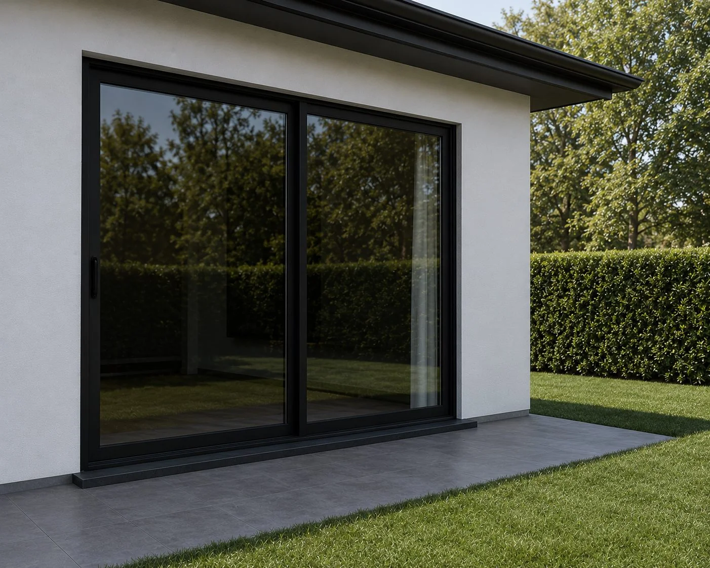 American-made impact sliding patio doors installed by GlassIQ